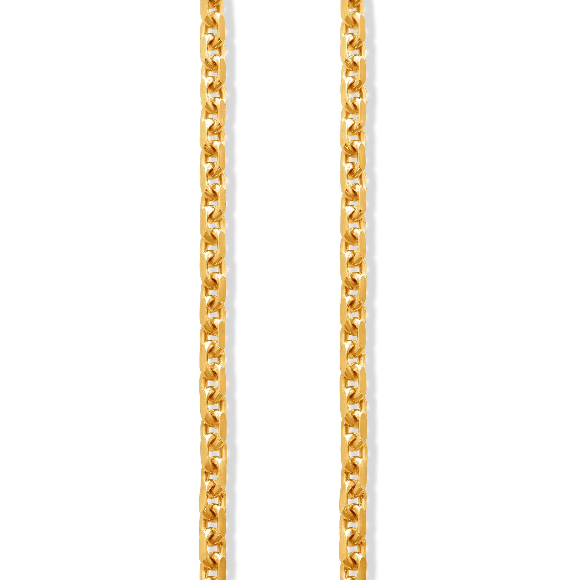 Gold Odin Link Chain (3mm) (14K ROSE GOLD) - IF & Co. Custom Jewelers