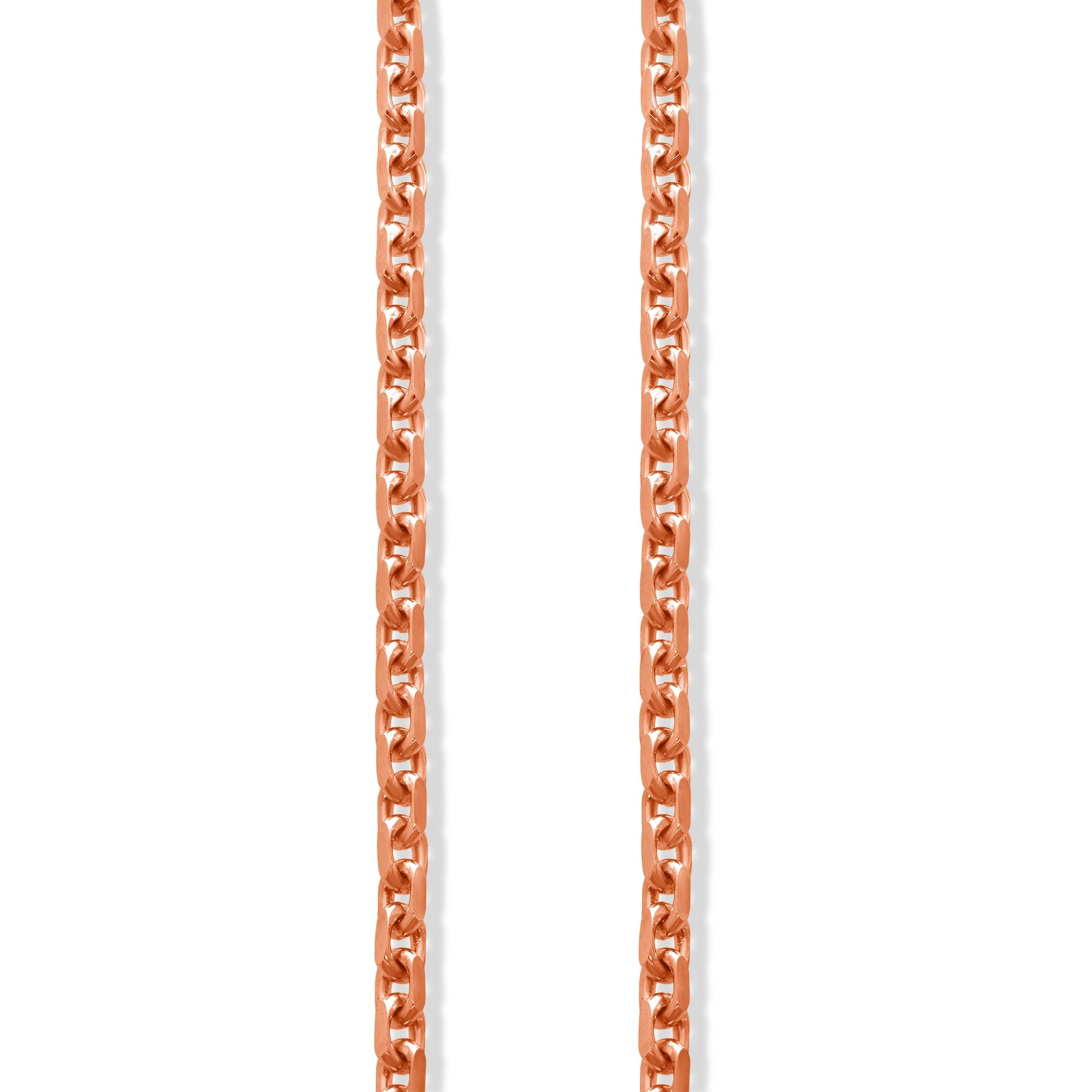 Gold Odin Link Chain (3mm) (14K ROSE GOLD) - IF & Co. Custom Jewelers