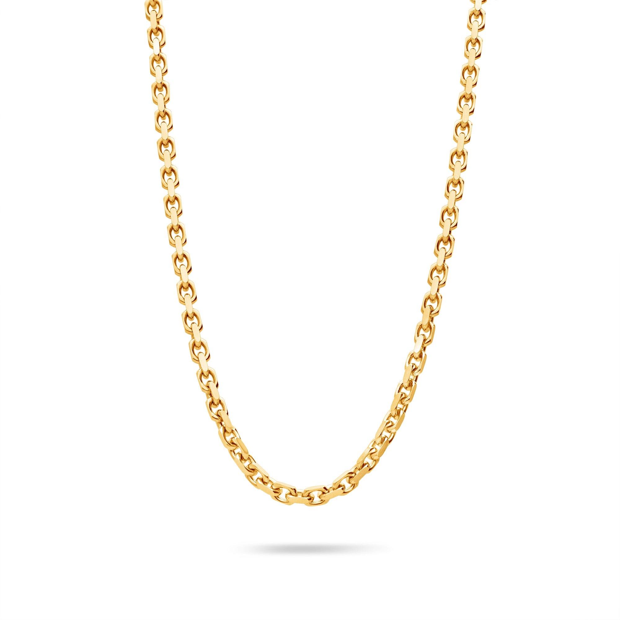 Gold Odin Link Chain (3mm) (14K YELLOW GOLD) - IF & Co. Custom Jewelers