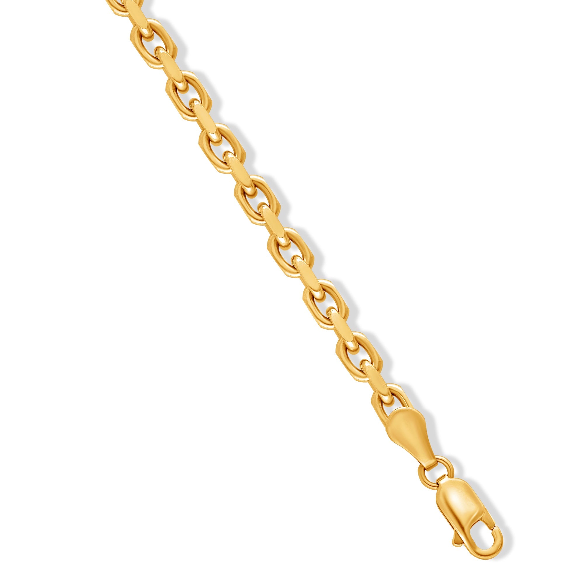 Gold Odin Link Chain (4mm) (14K ROSE GOLD) - IF & Co. Custom Jewelers