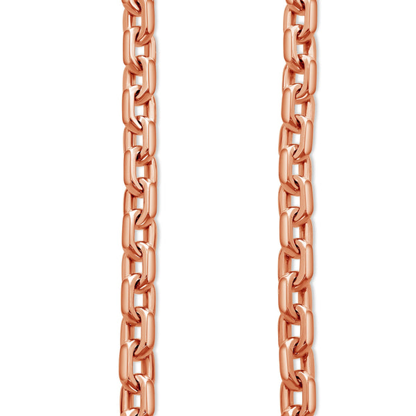 Gold Odin Link Chain (6mm) (14K ROSE GOLD) - IF & Co. Custom Jewelers