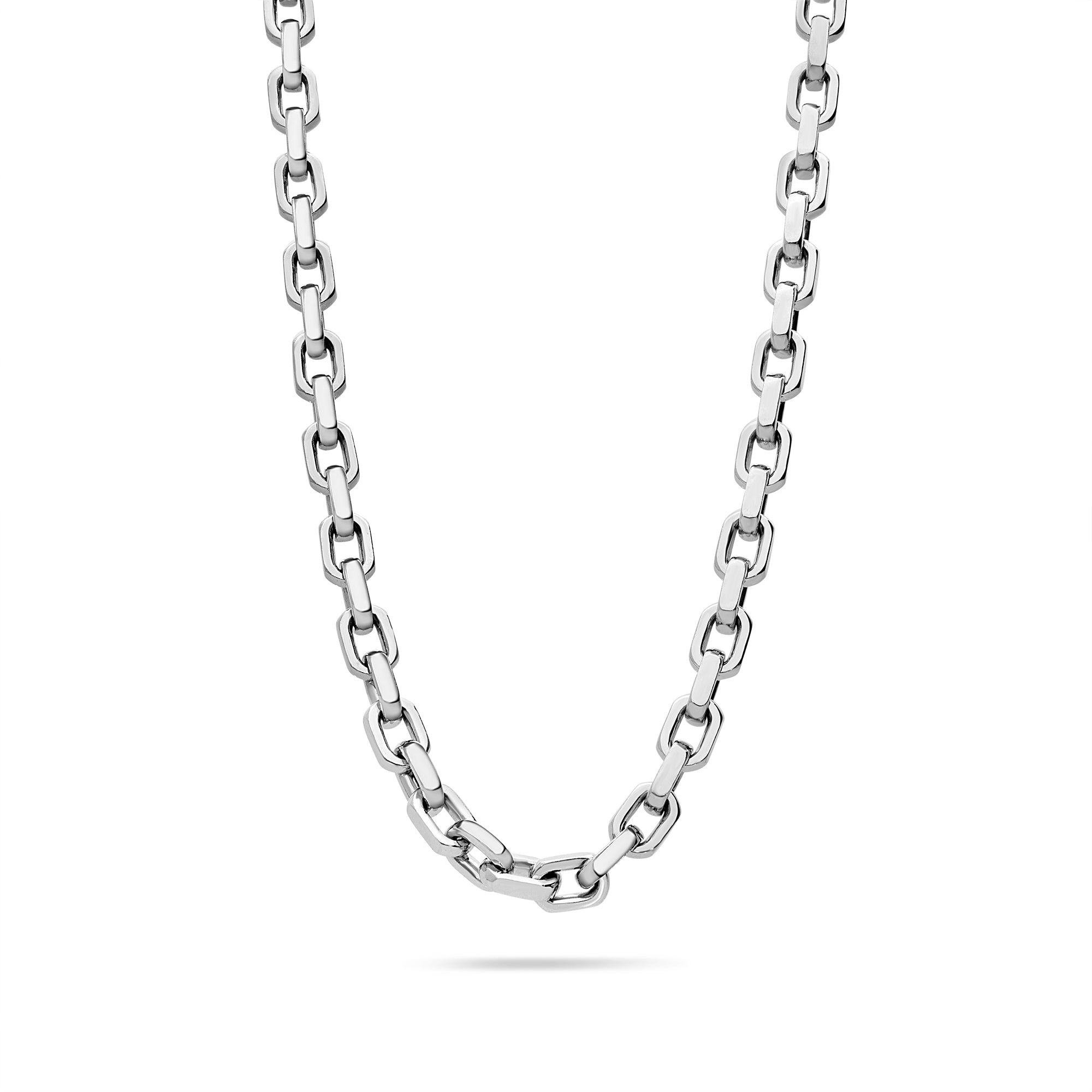 Gold Odin Link Chain (6mm) (14K WHITE GOLD) - IF & Co. Custom Jewelers