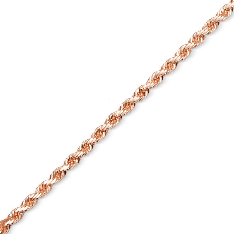 Gold Rope Chain (7.0mm) (14K ROSE GOLD) - IF & Co. Custom Jewelers
