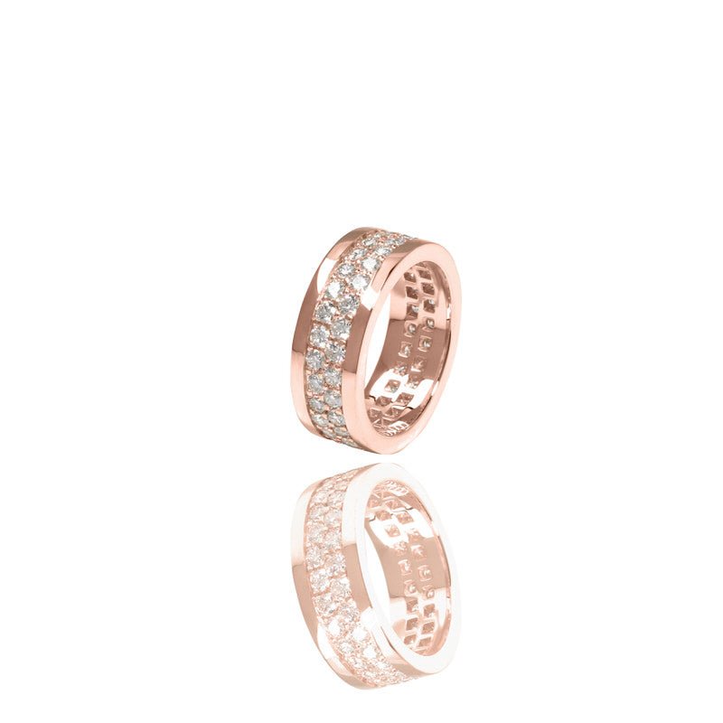 Lenox Eternity Ring (2-Row) (18K ROSE GOLD) - IF & Co. Custom Jewelers