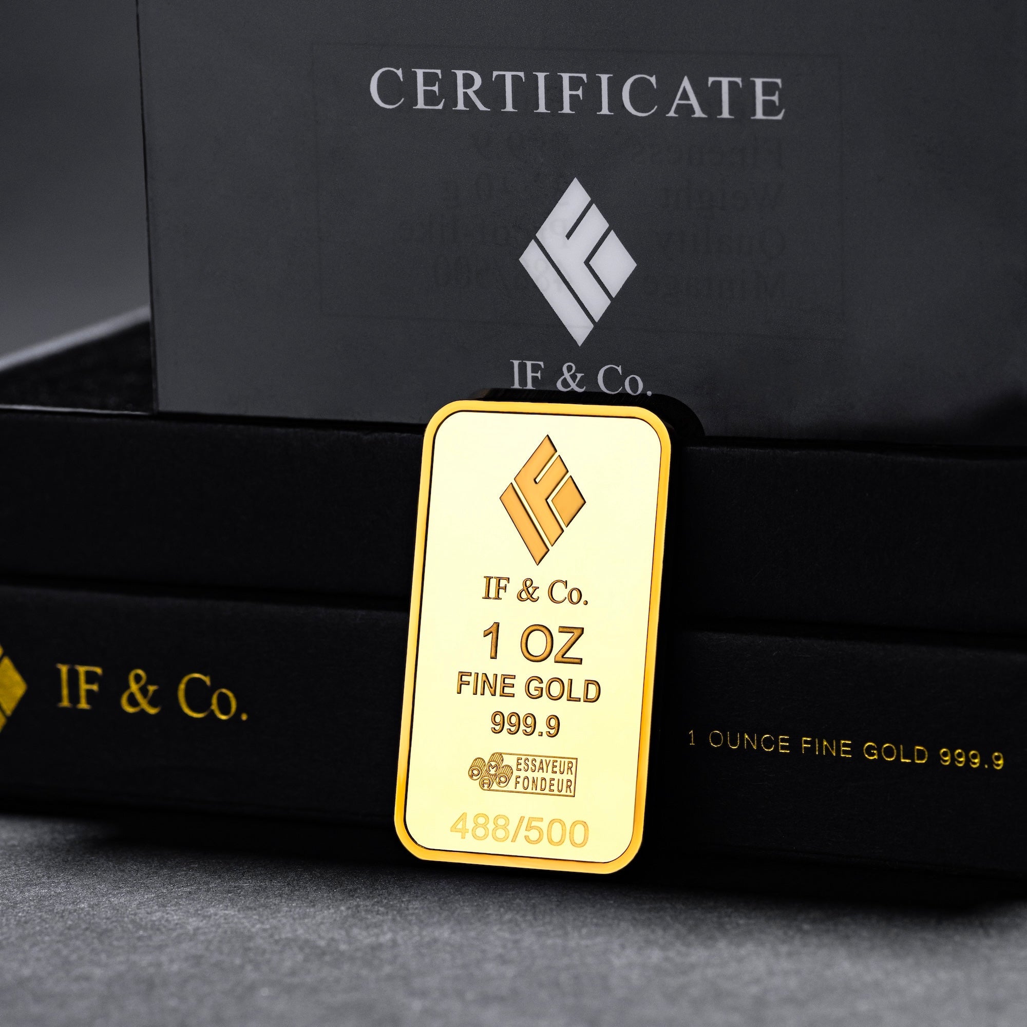 Limited PAMP x IF & Co. 1oz. Pure Gold Bar (999.9 Fine) () - IF & Co. Custom Jewelers