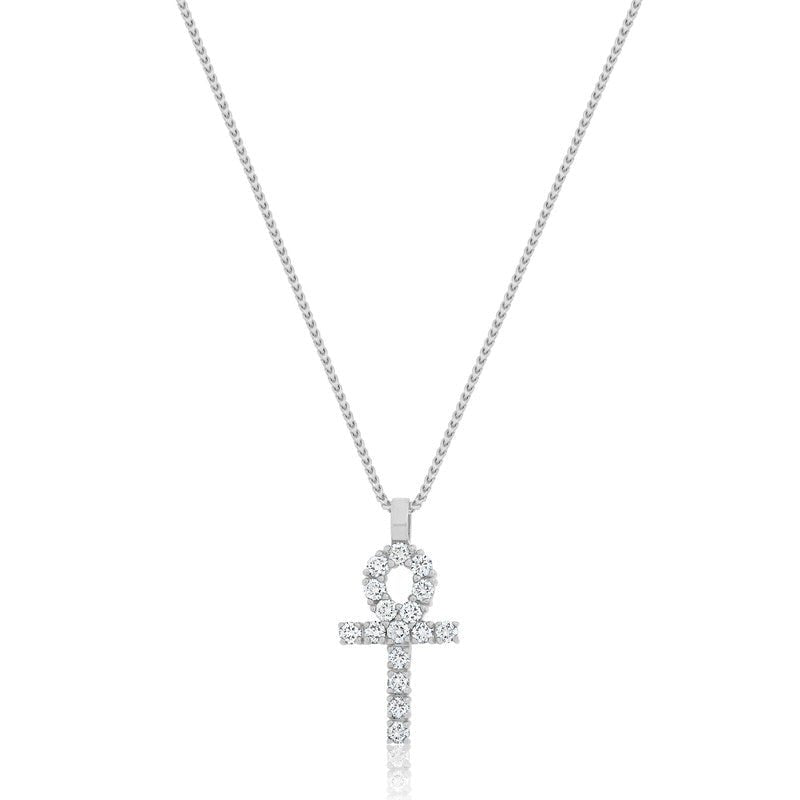 Micro Harvey Ankh (14K WHITE GOLD) - IF & Co. Custom Jewelers