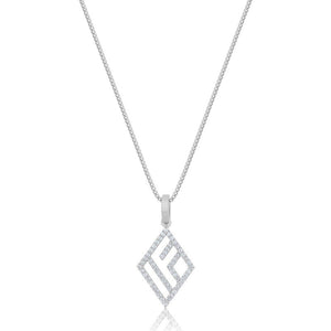 Micro IF & Co. Logo Piece (Diamonds) (14K WHITE GOLD) - IF & Co. Custom Jewelers