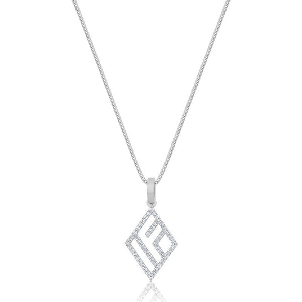 Micro IF & Co. Logo Piece (Diamonds) (14K WHITE GOLD) - IF & Co. Custom Jewelers