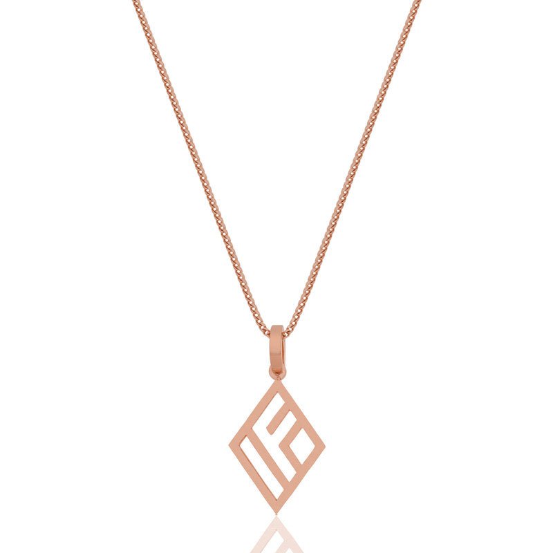 Micro IF & Co. Logo Piece (Solid Gold) (14K ROSE GOLD) - IF & Co. Custom Jewelers