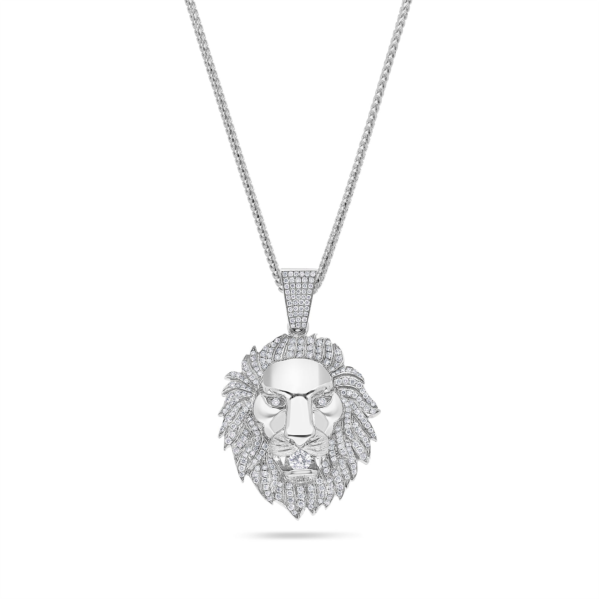 Milli Lion Piece (Fully Iced) (14K YELLOW GOLD) - IF & Co. Custom Jewelers