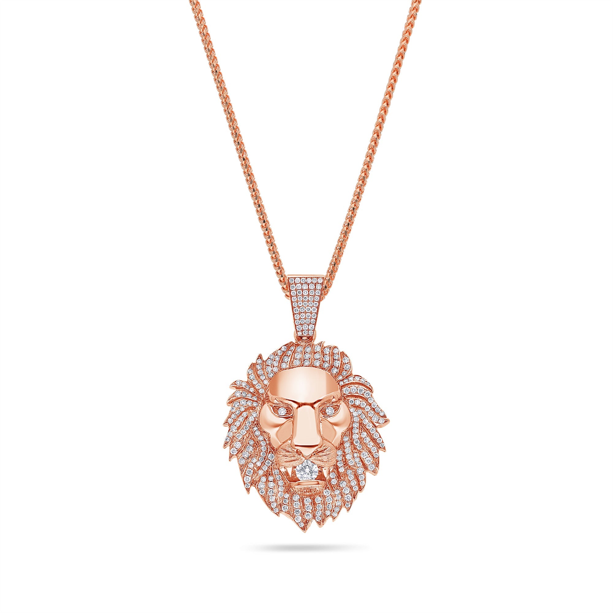 Milli Lion Piece (Fully Iced) (14K YELLOW GOLD) - IF & Co. Custom Jewelers