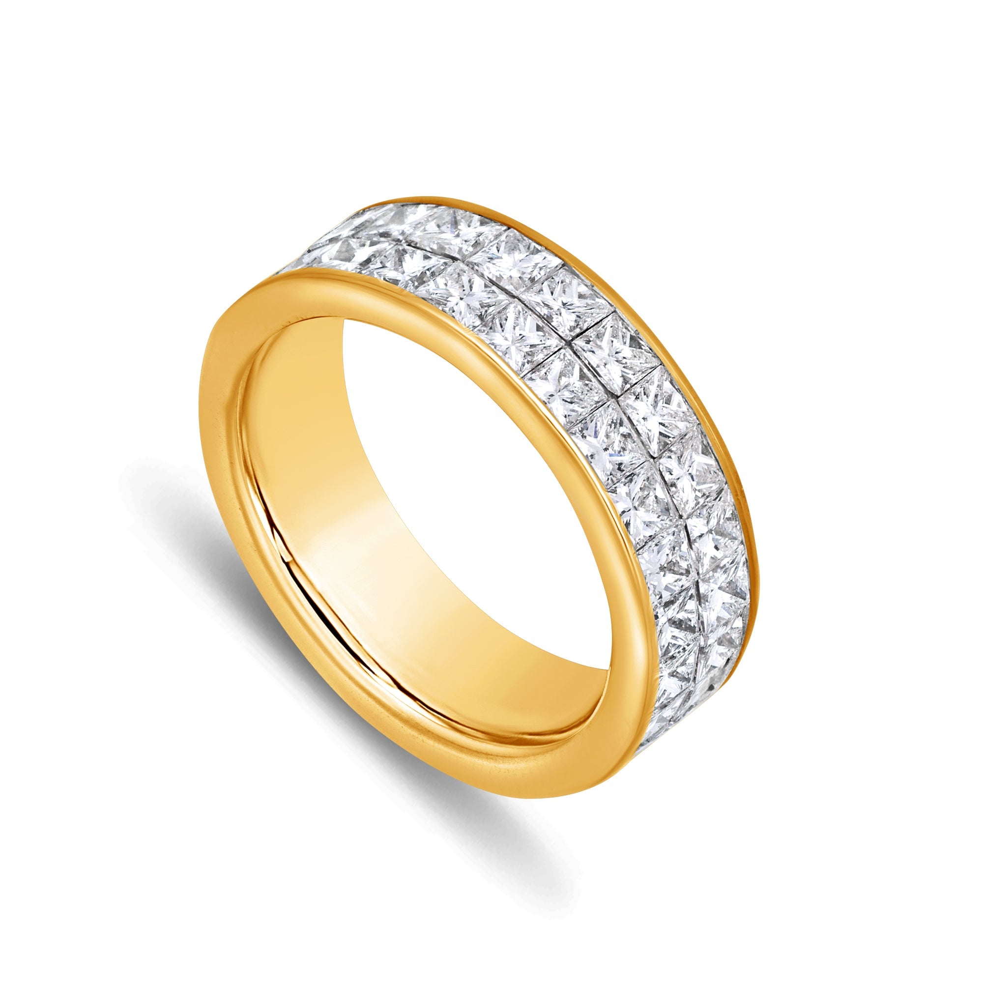 Monte Eternity Ring (2-Row) (18K YELLOW GOLD) - IF & Co. Custom Jewelers
