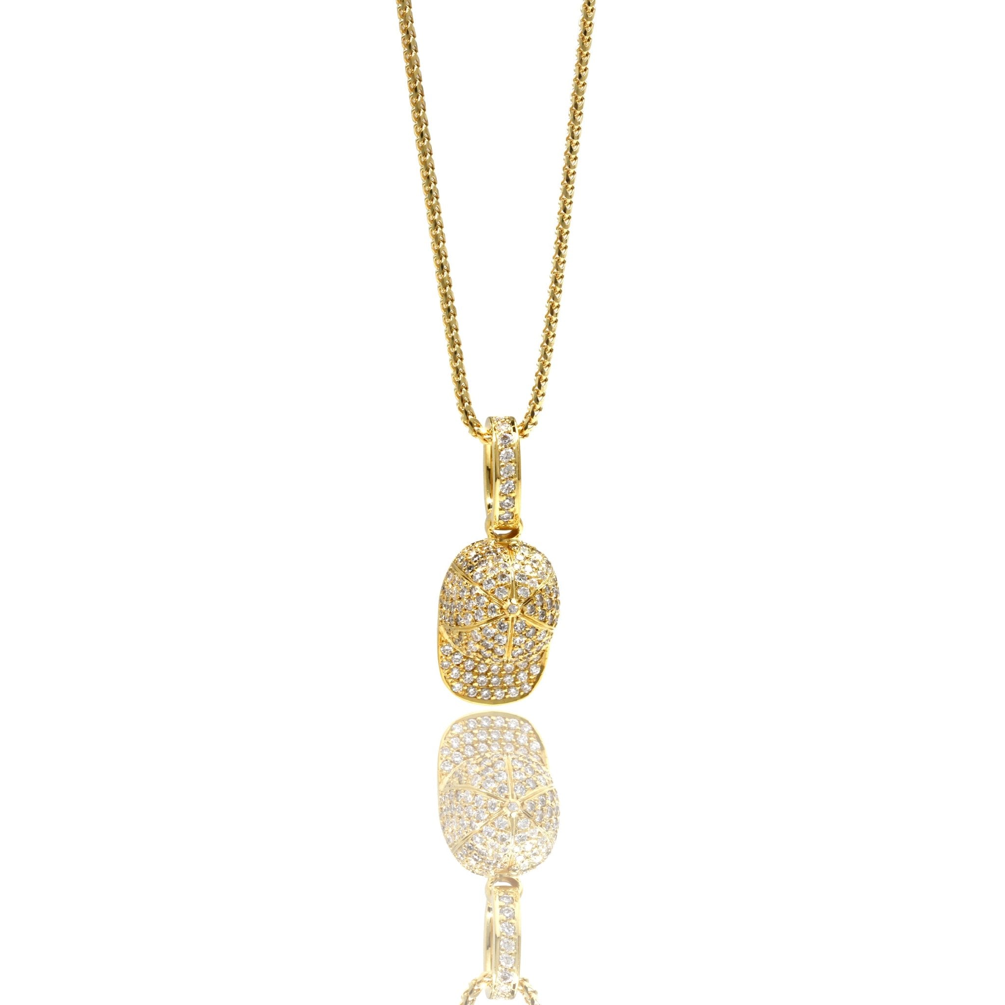 Nano Fitted Hat Piece (Fully Iced) (14K) - IF & Co. Custom Jewelers