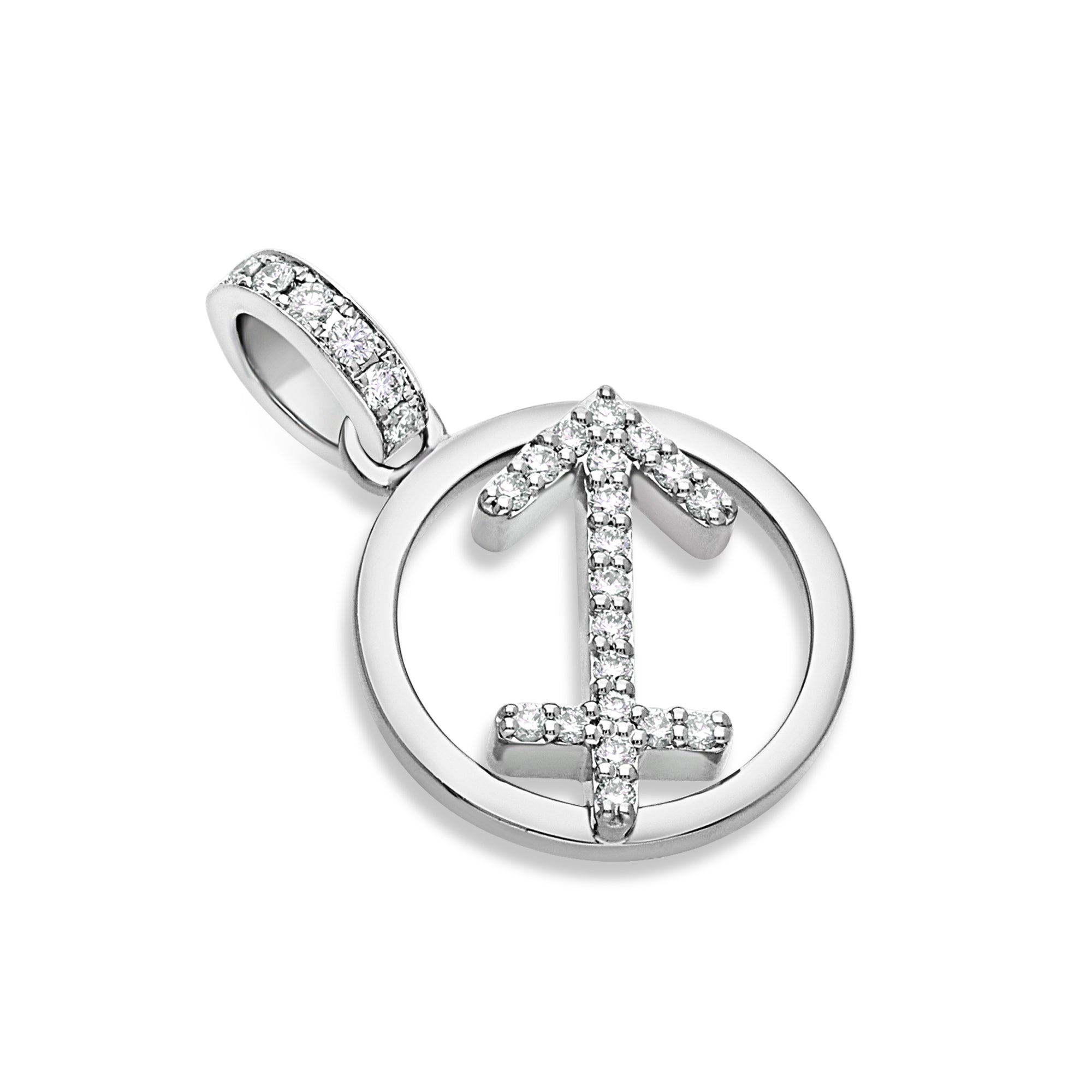 Nano Zodiac Necklace: Sagittarius (14K ROSE GOLD) - IF & Co. Custom Jewelers