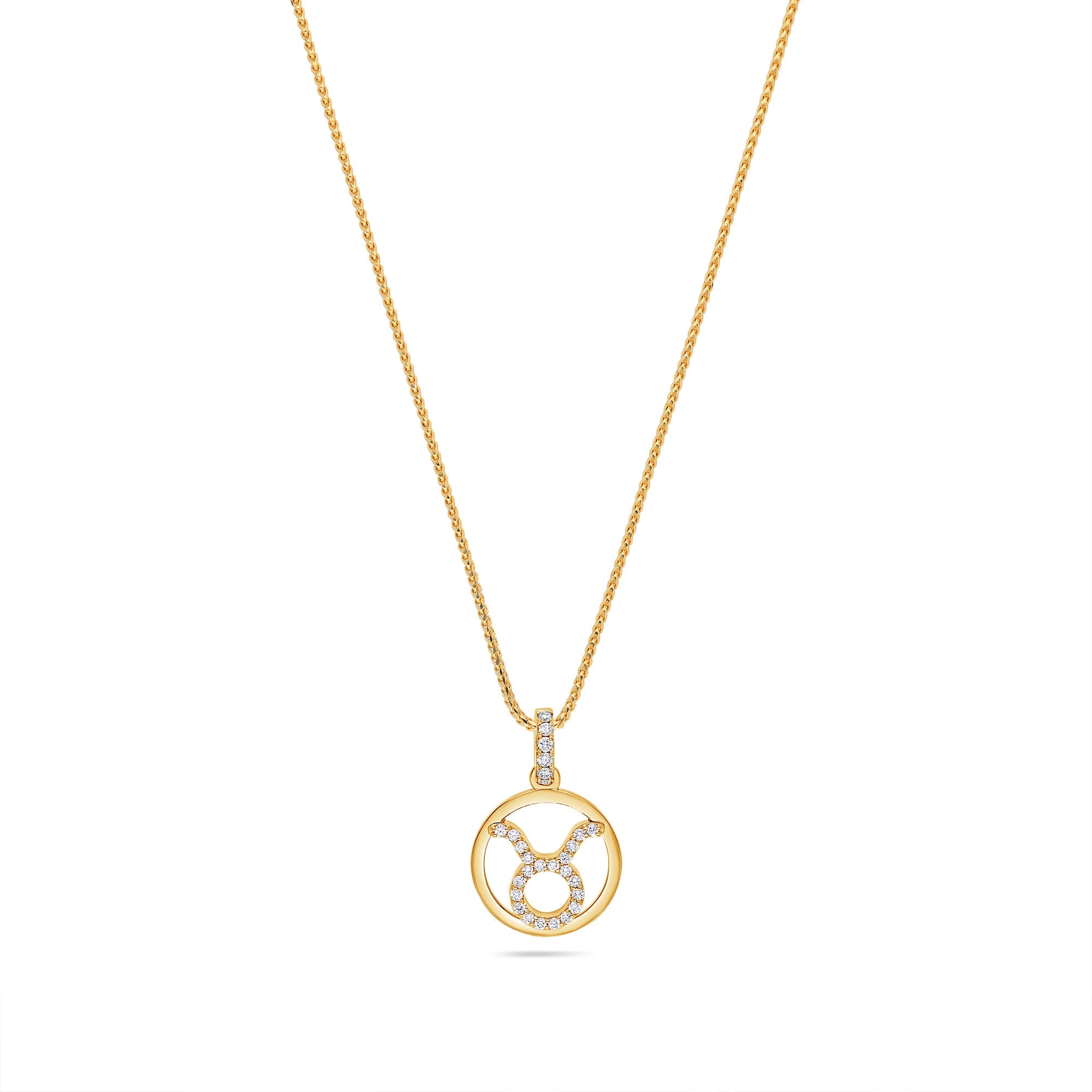 Nano Zodiac Necklace (Taurus) - Diamond Necklace - IF &