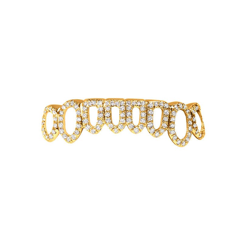 Open Face Diamond Grill (14K YELLOW GOLD) - IF & Co. Custom Jewelers