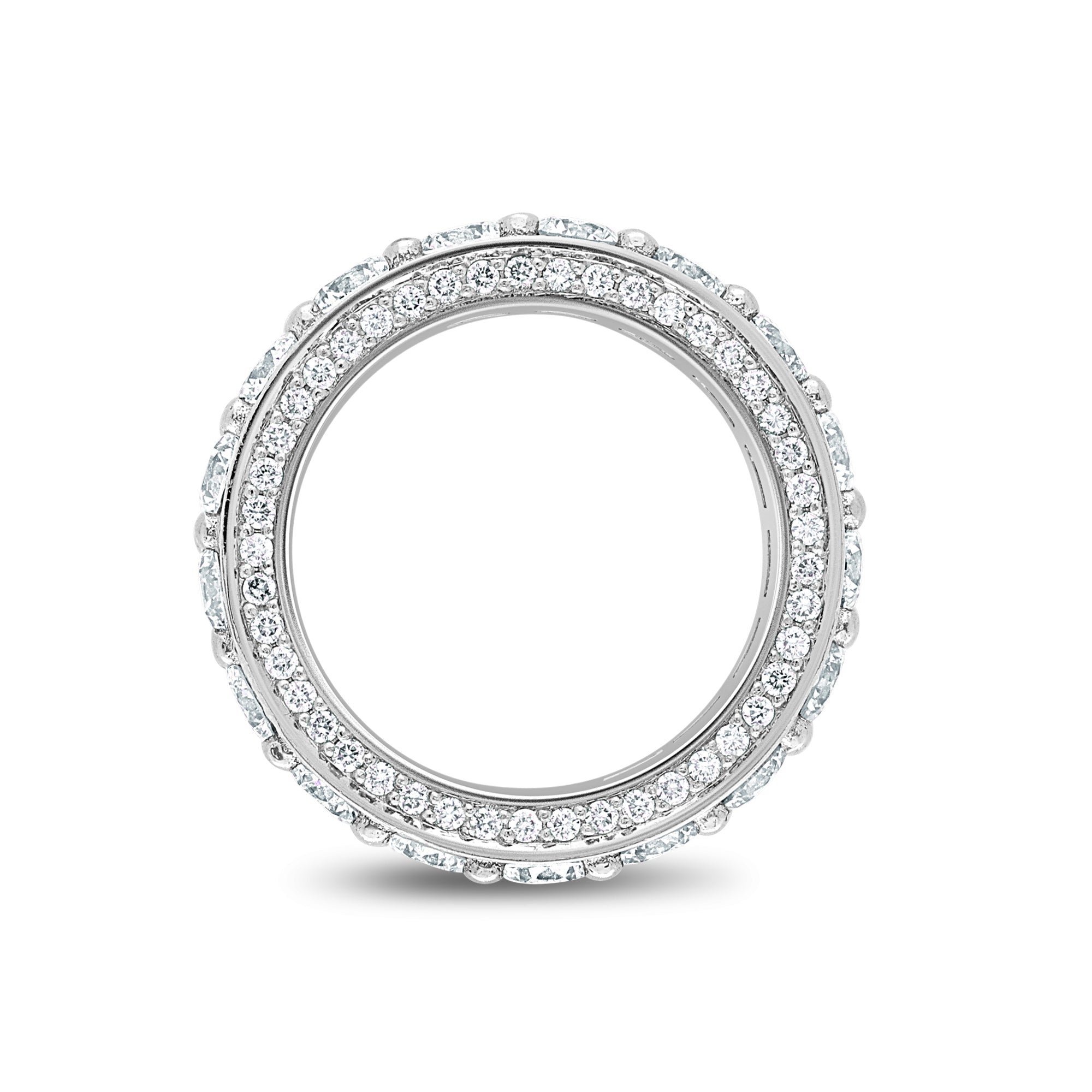 Renzo Eternity Ring (18K WHITE GOLD) - IF & Co. Custom Jewelers