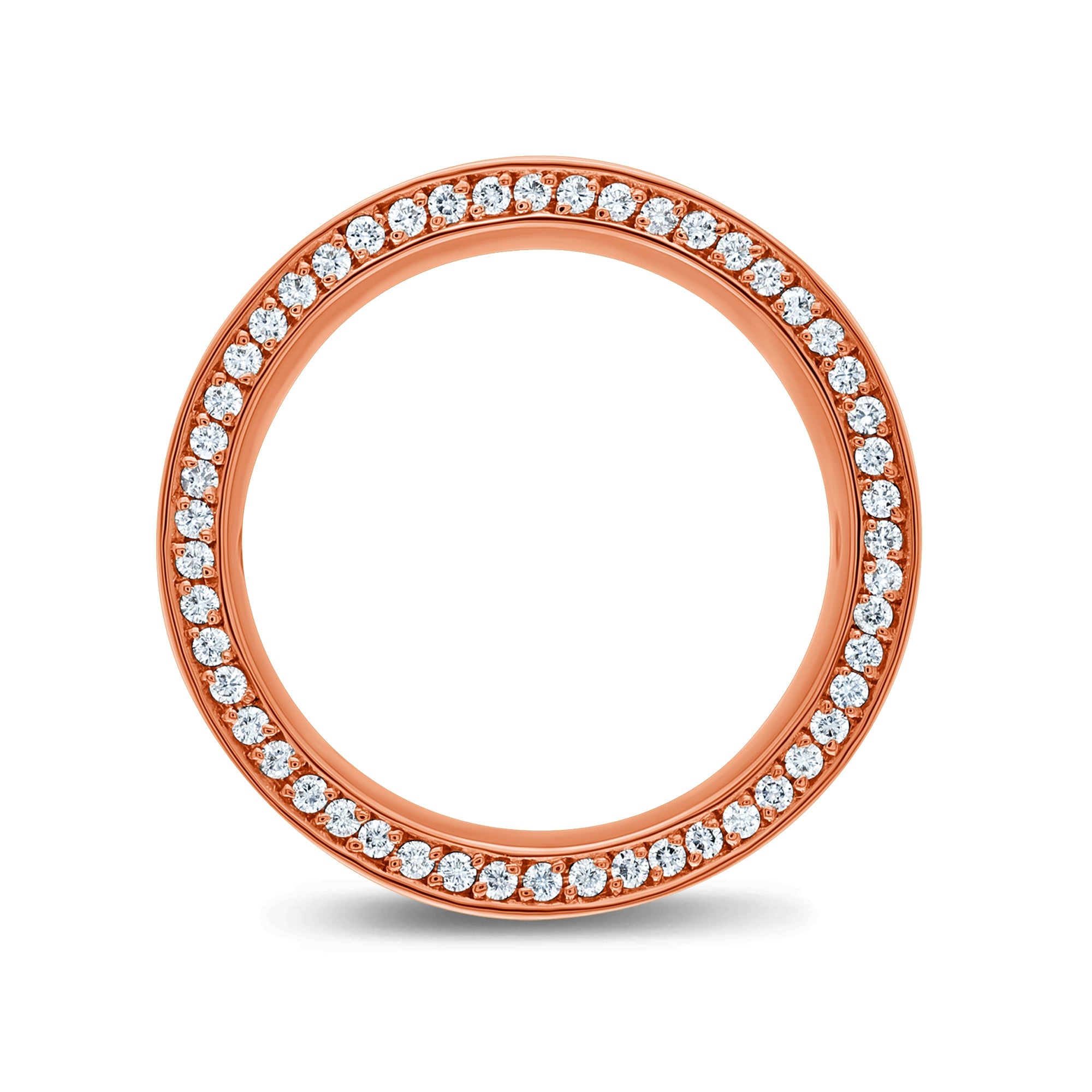Sage Eternity Ring (2-Row) (18K ROSE GOLD) - IF & Co. Custom Jewelers
