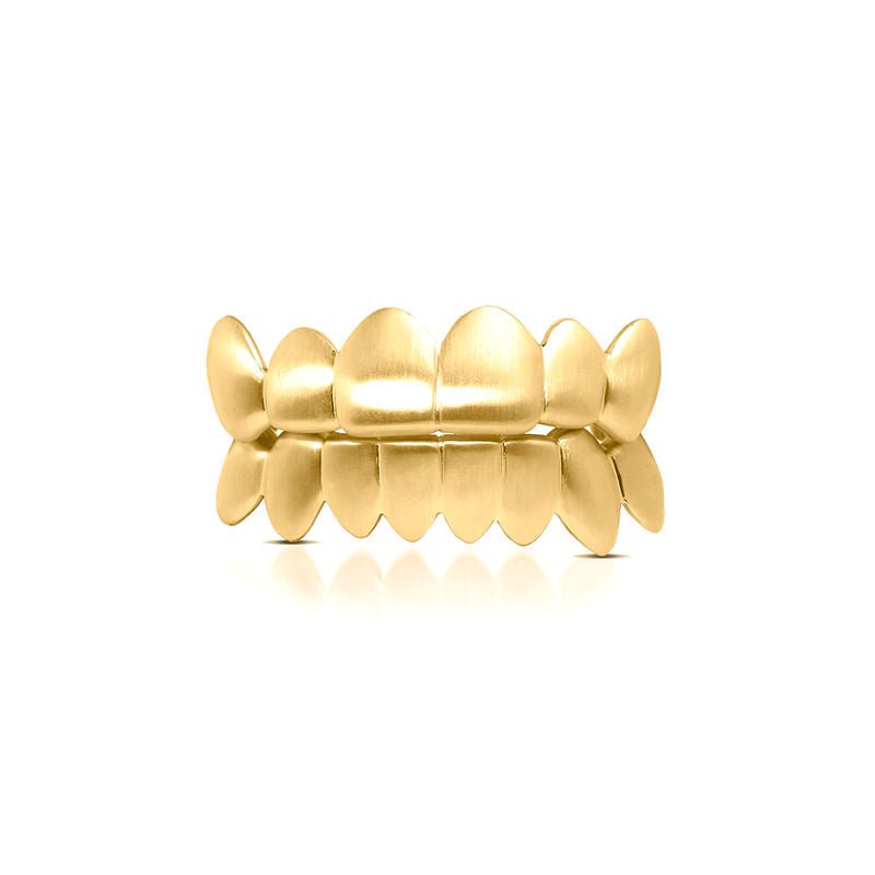 Satin Gold Grill (14K YELLOW GOLD) - IF & Co. Custom Jewelers