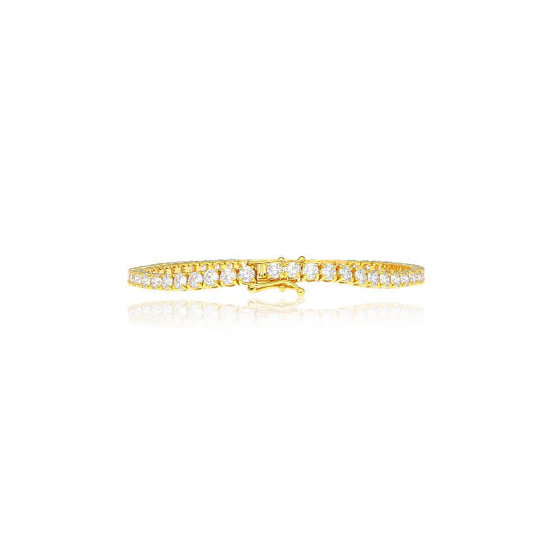 Vincent Diamond Tennis Bracelet (10-Point) (18K ROSE GOLD) - IF & Co. Custom Jewelers