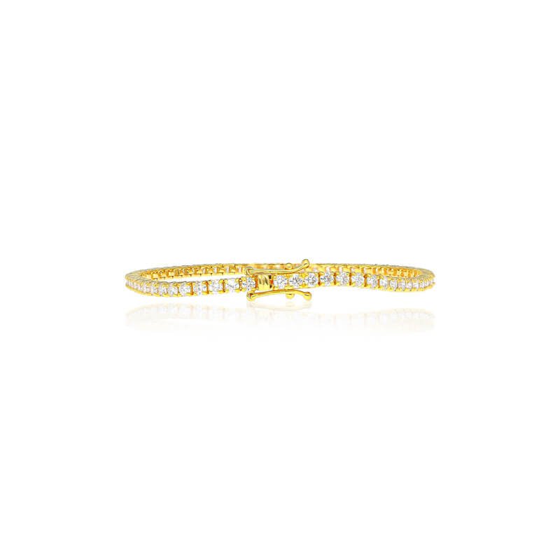 Vincent Diamond Tennis Bracelet (5-Point) (18K ROSE GOLD) - IF & Co. Custom Jewelers