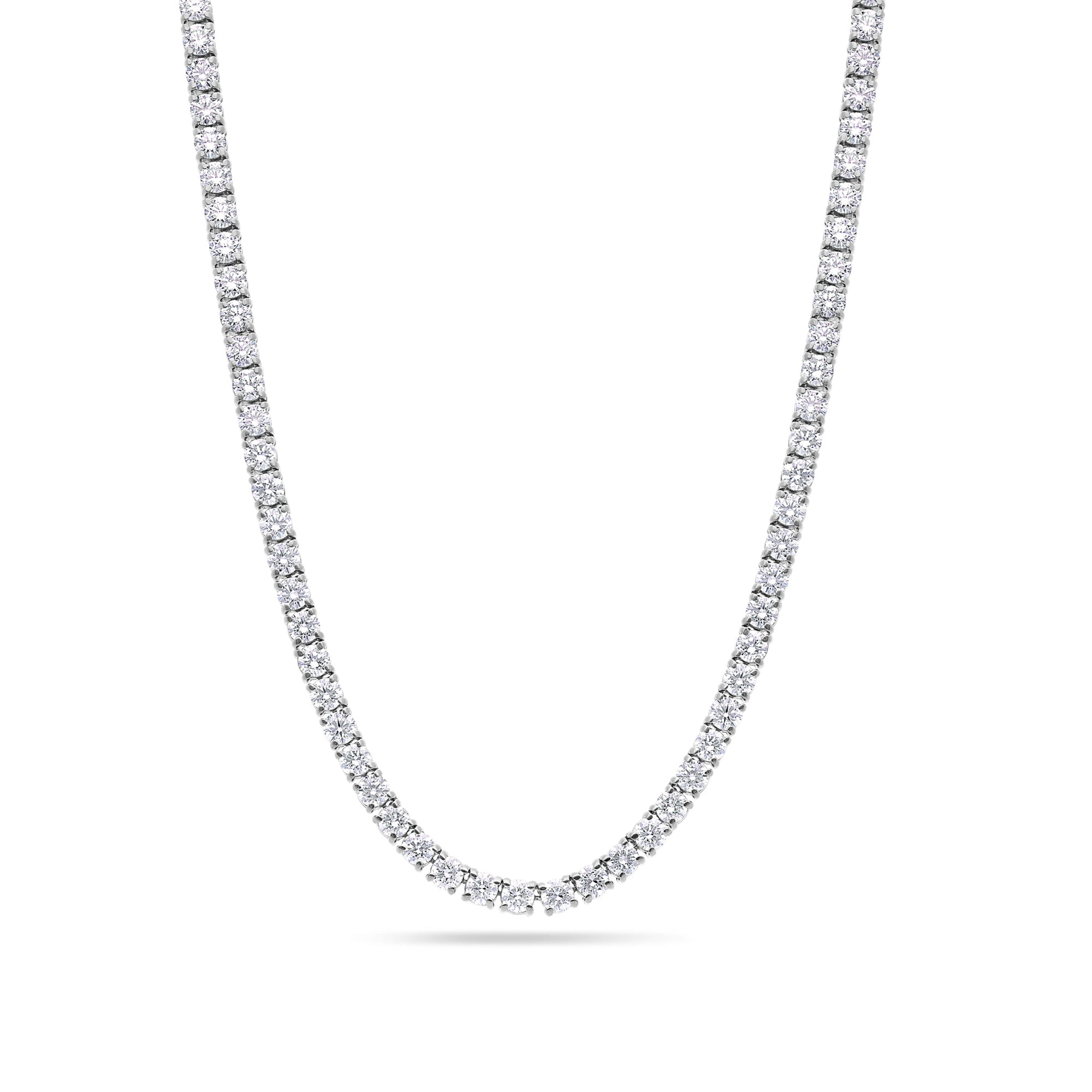 Vincent Diamond Tennis Necklace (10-Point) (18K YELLOW GOLD) - IF & Co. Custom Jewelers