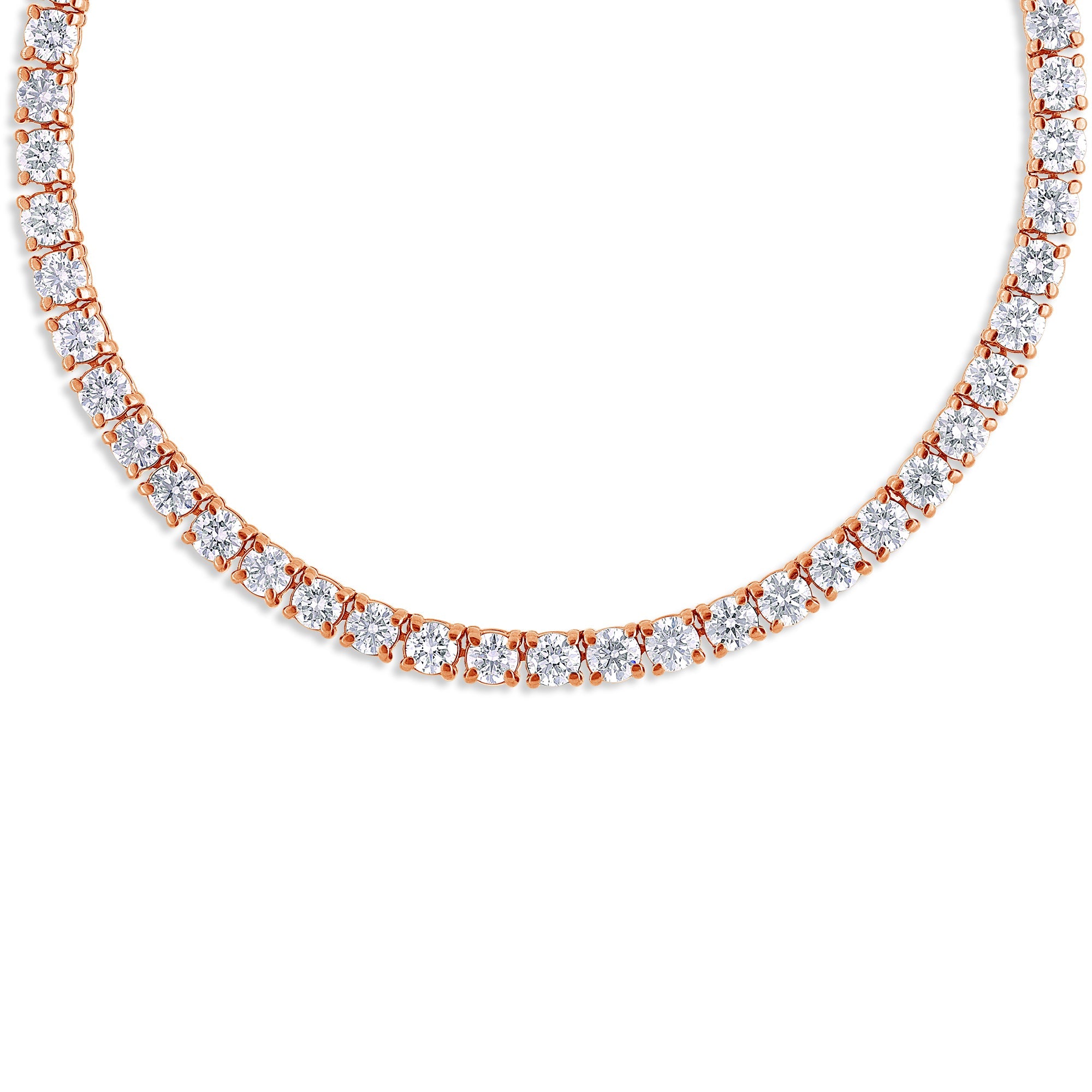 Vincent Diamond Tennis Necklace (10-Point) (18K YELLOW GOLD) - IF & Co. Custom Jewelers