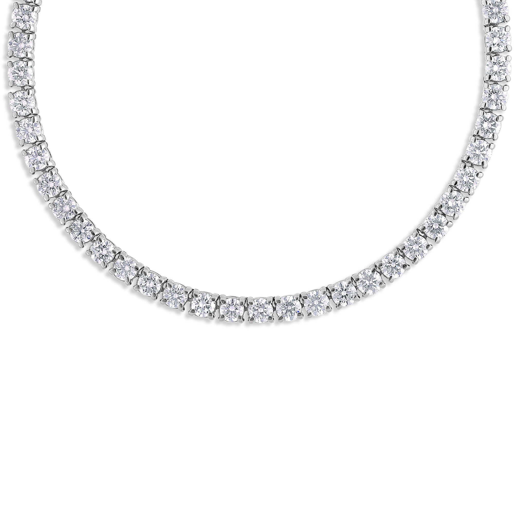 Vincent Diamond Tennis Necklace (10-Point) (18K YELLOW GOLD) - IF & Co. Custom Jewelers