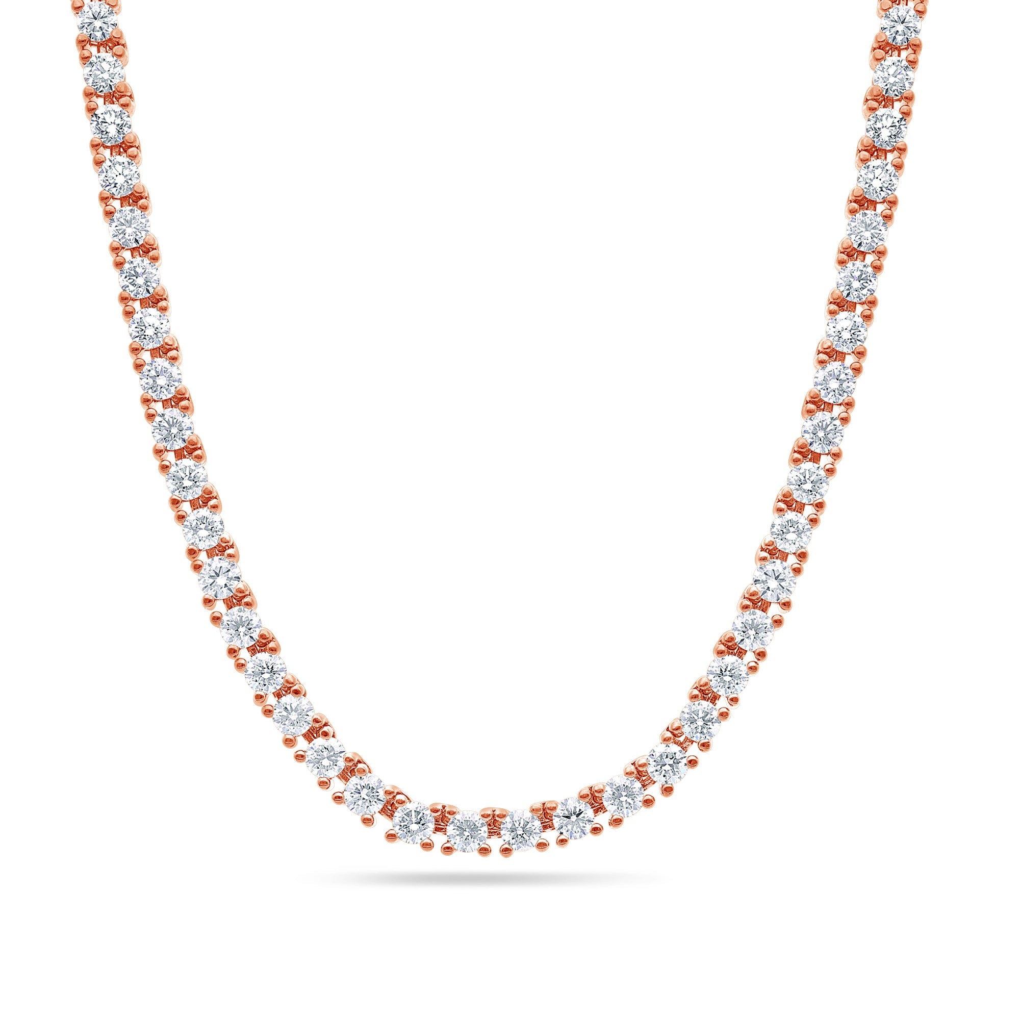 Vincent Diamond Tennis Necklace (20-Point) (18K YELLOW GOLD) - IF & Co. Custom Jewelers