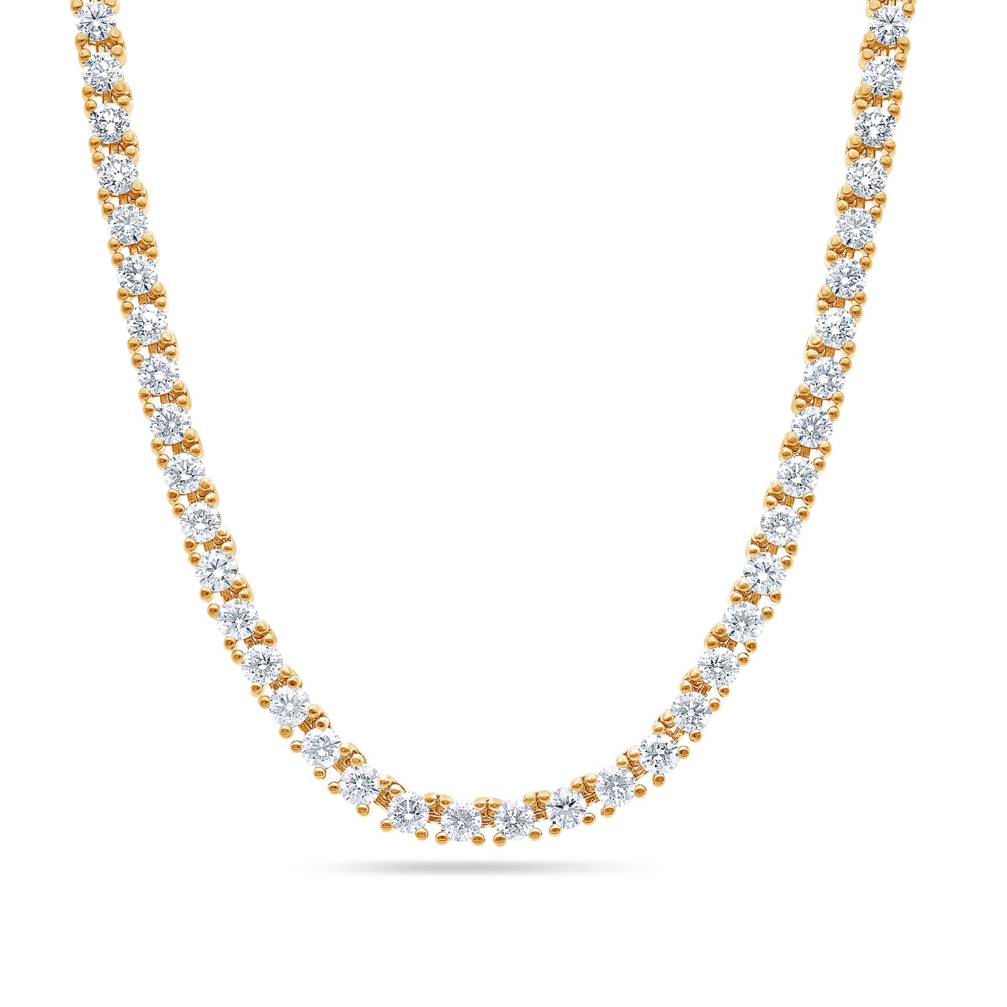 Vincent Diamond Tennis Necklace (20-Point) (18K YELLOW GOLD) - IF & Co. Custom Jewelers