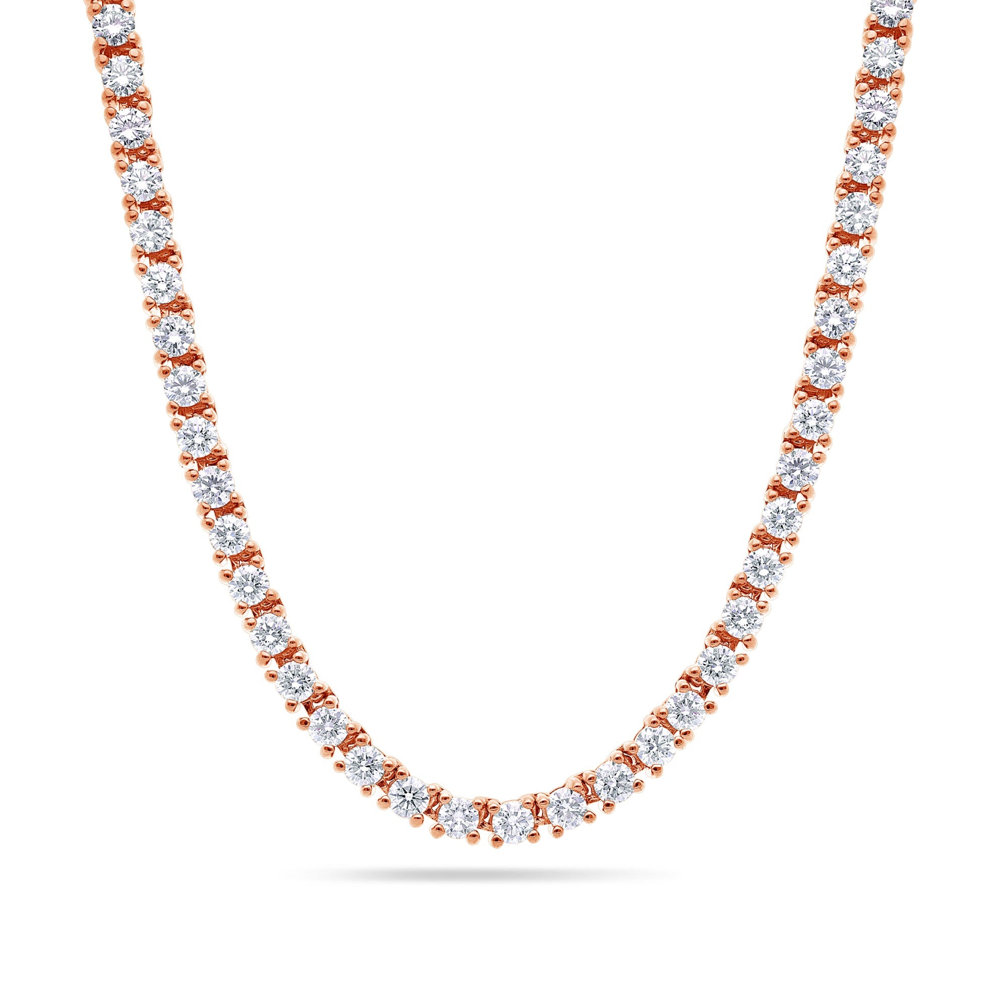 Vincent Diamond Tennis Necklace (25-Point) (18K YELLOW GOLD) - IF & Co. Custom Jewelers