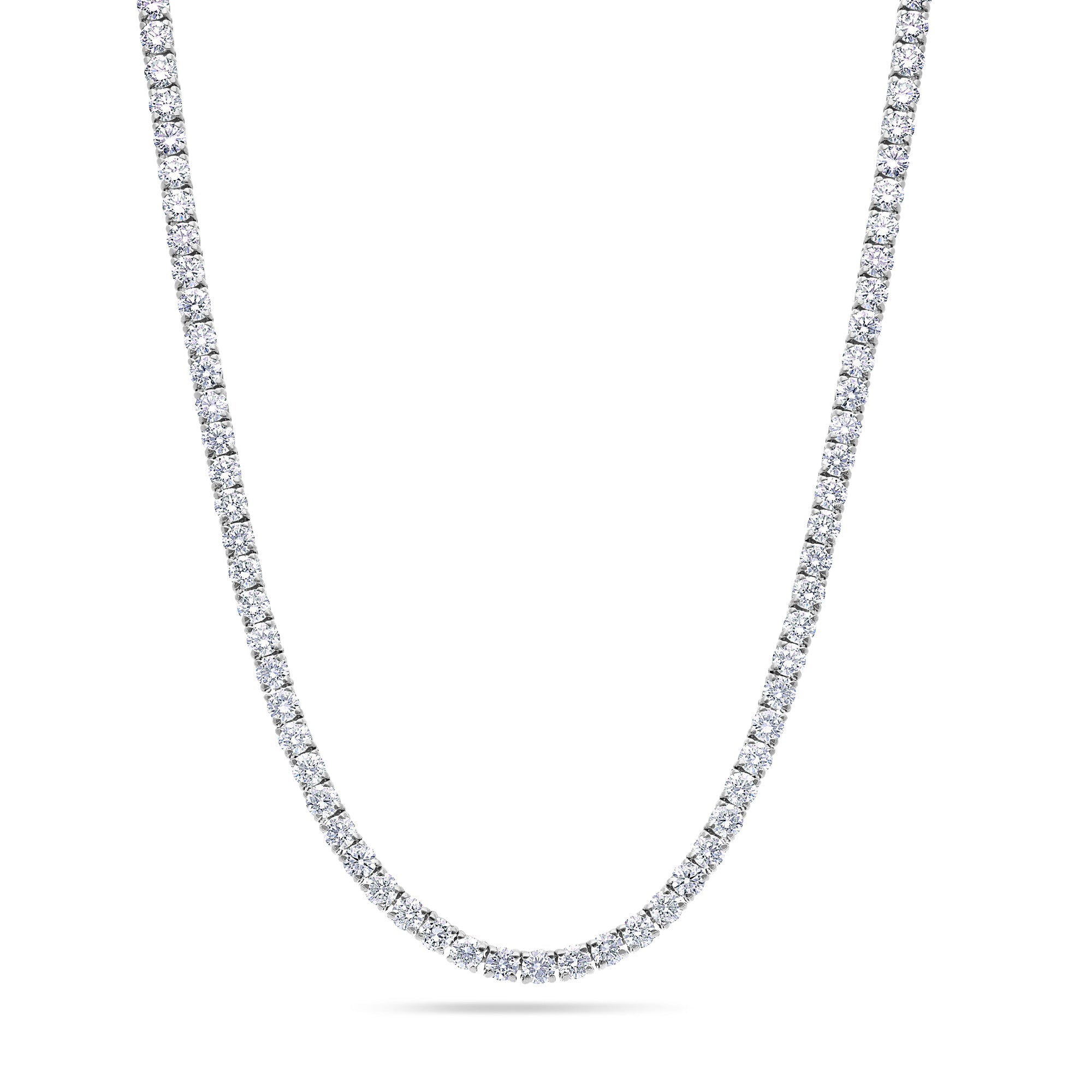 Vincent Diamond Tennis Necklace (8-Point) (18K YELLOW GOLD) - IF & Co. Custom Jewelers