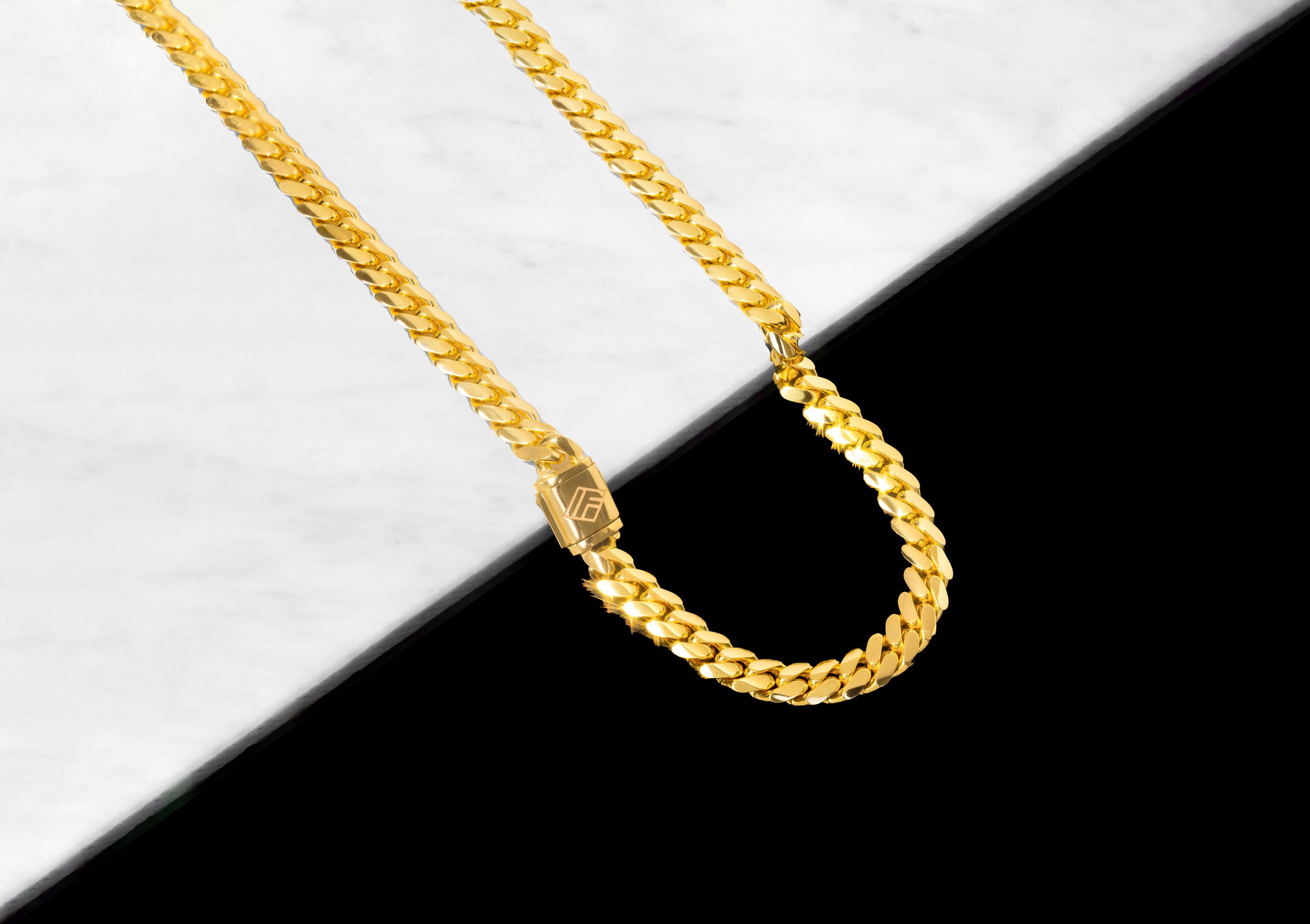 Gold Odin Link Chain (6mm) - If & Co. 14K Yellow Gold / 28 inch