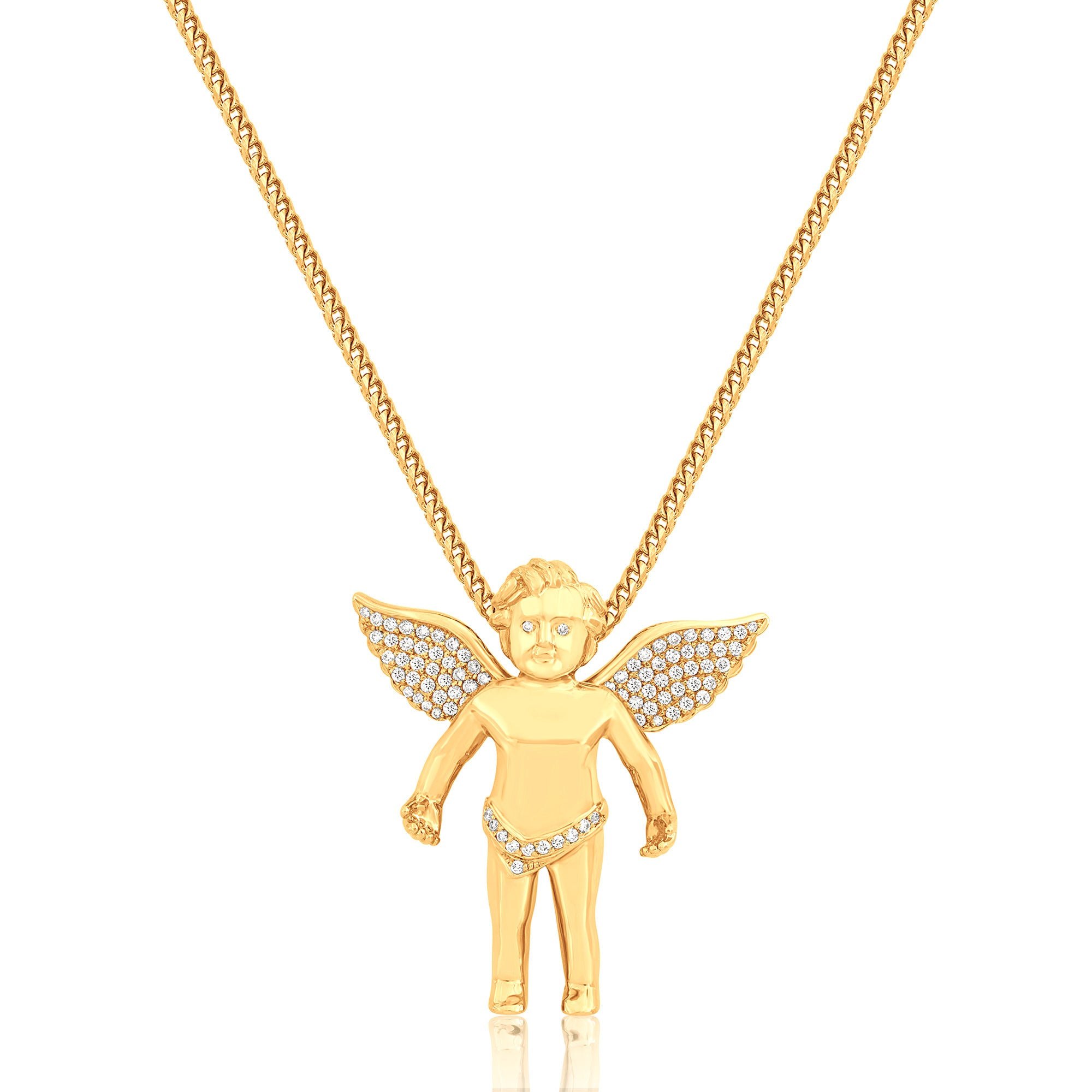 Baby Cherub Angel (Open Wings, Partially Iced)