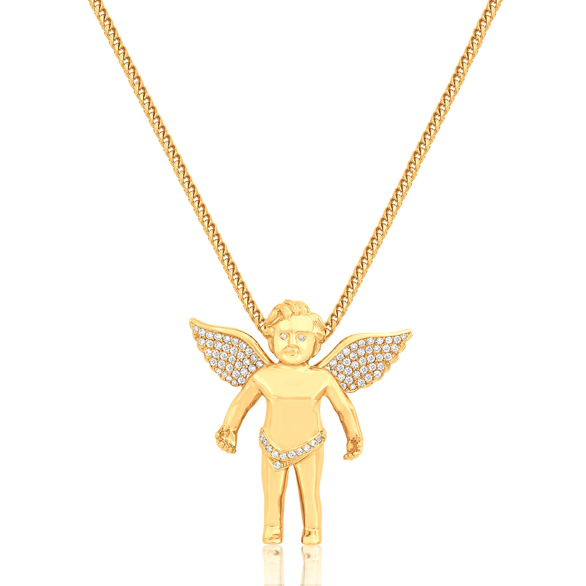 Baby Cherub Angel (Open Wings, Partially Iced)