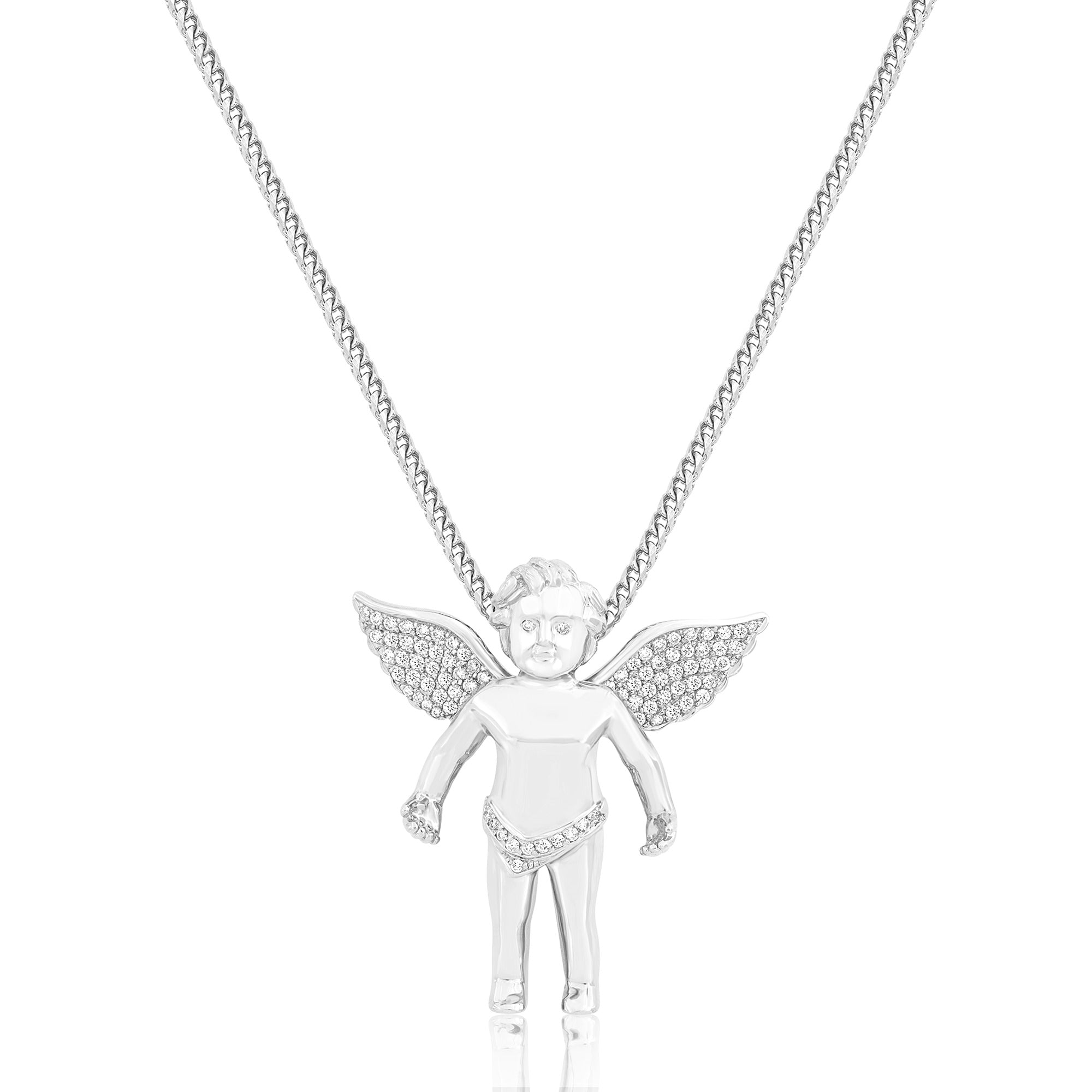 Baby Cherub Angel (Open Wings, Partially Iced)