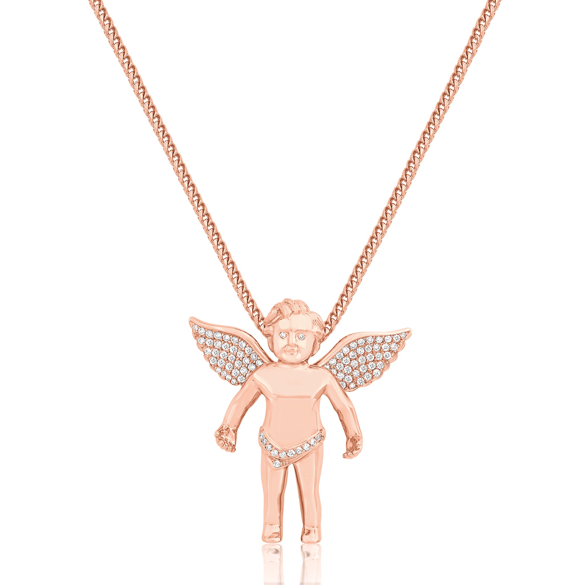 Gold & Silver Baby Angel Necklace, Guardian Angel Penndant, Cherubim Baby  Angel Jewelry, Baptism Gifts for Her Girls, PBA1 