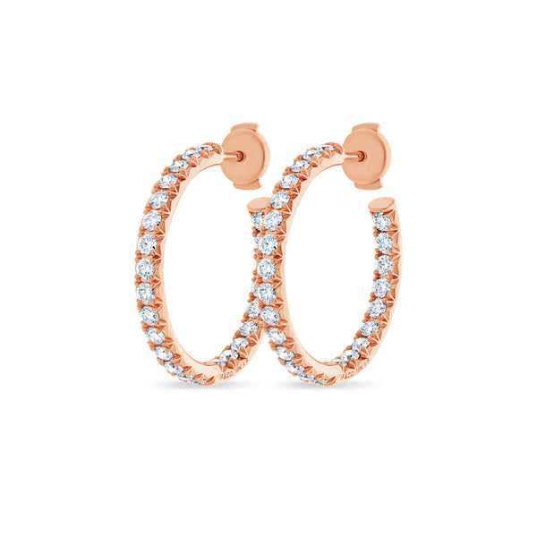 Ciera Diamond Hoop Earrings (30mm)