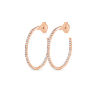 Maeve Diamond Hoop Earrings (30mm)