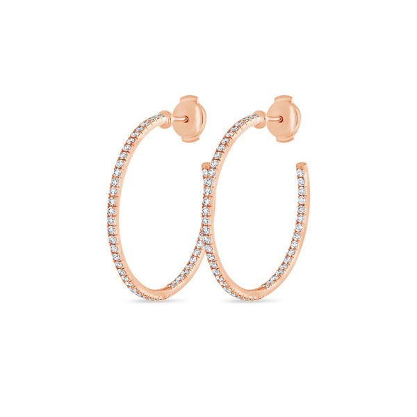 Maeve Diamond Hoop Earrings (30mm)
