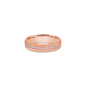 Miles Ring (5mm, Rose Partially Iced)
