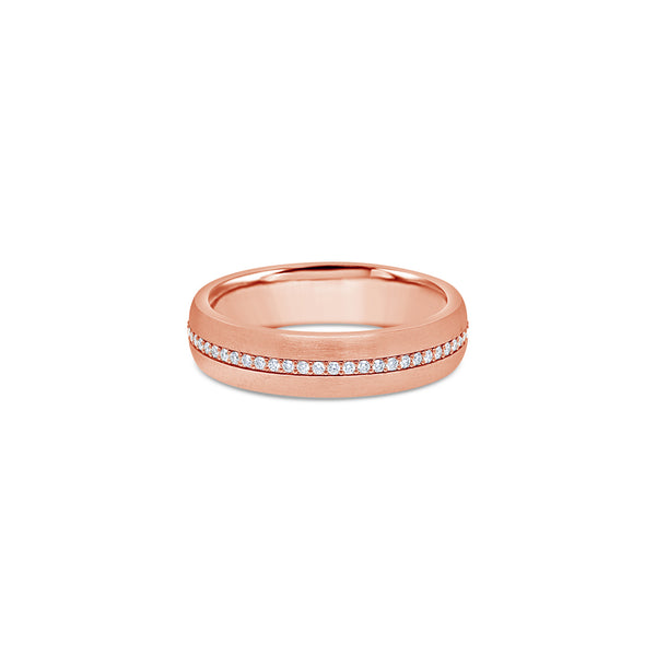 Miles Ring (5mm, Rose Partially Iced)