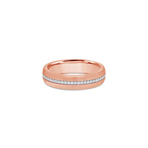 Miles Ring (5mm, Rose Partially Iced)