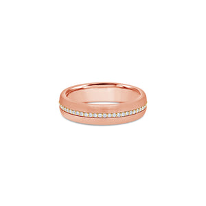 Miles Ring (5mm, Rose Partially Iced)