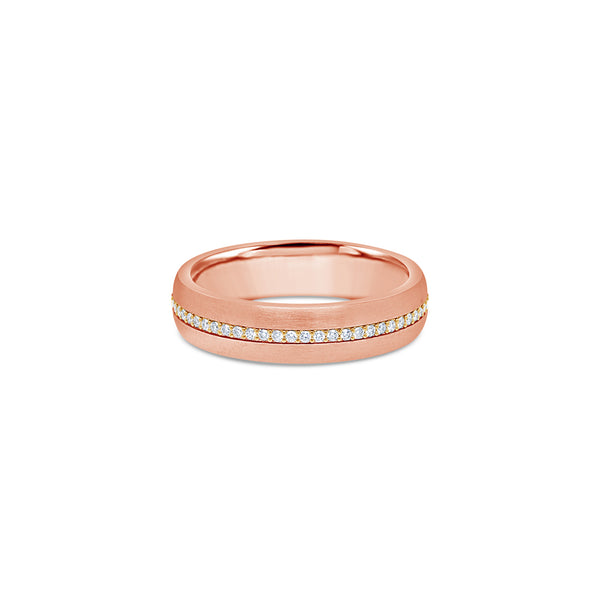 Miles Ring (5mm, Rose Partially Iced)
