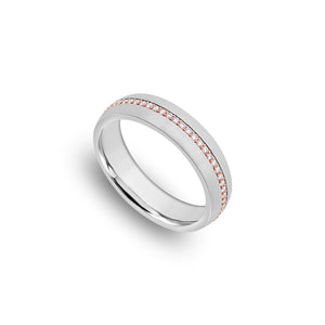 Miles Ring (5mm, White Partially Iced)