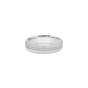Miles Ring (5mm, White Partially Iced)