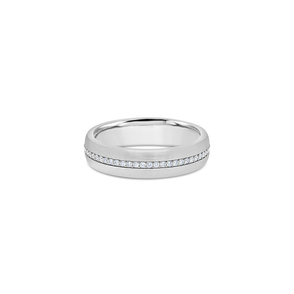 Miles Ring (5mm, White Partially Iced)