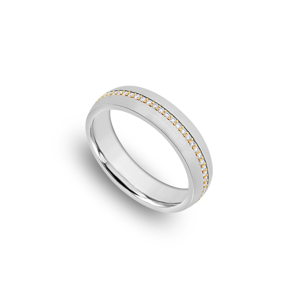 Miles Ring (5mm, White Partially Iced)