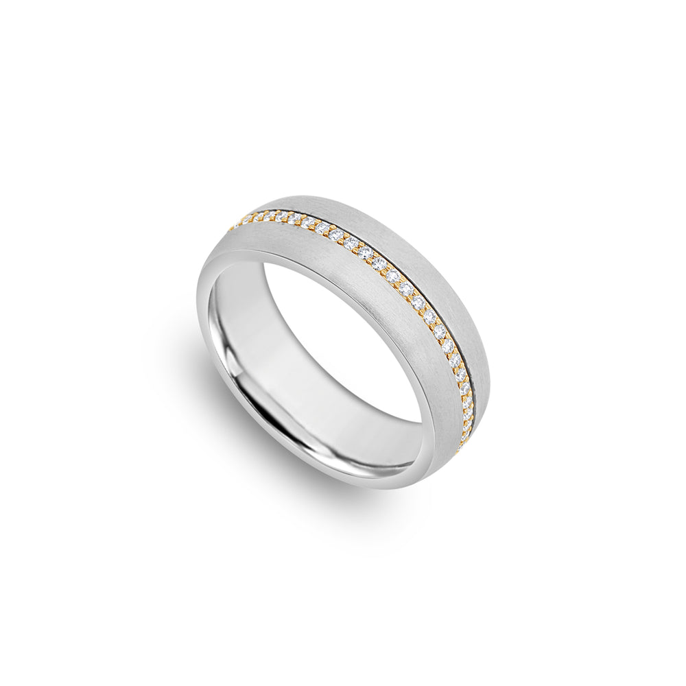 Miles Ring (7mm, White Partially Iced)